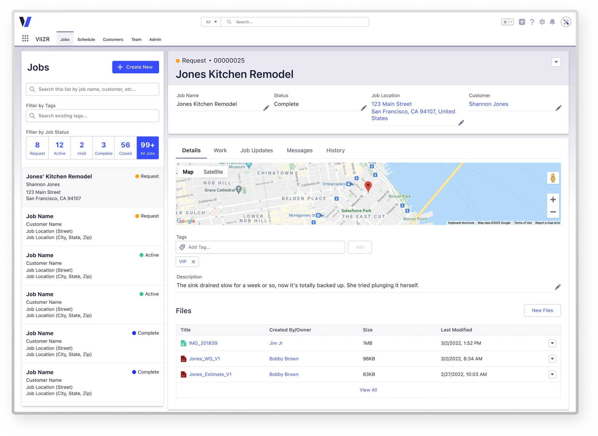 Jobs details